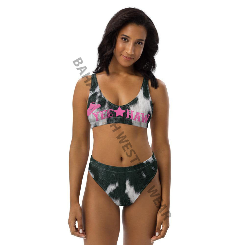 Yeehaw Cow Print Bikini by Baha Ranch Western Wear - product image 6