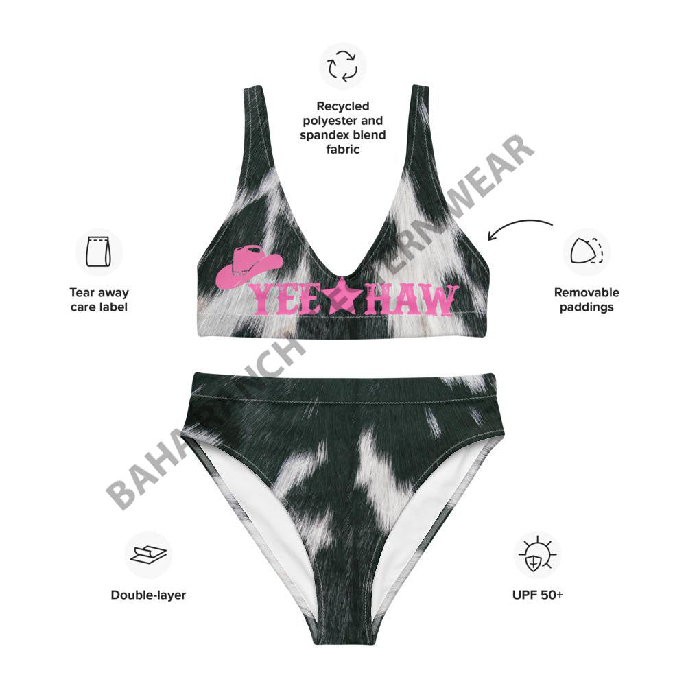 Yeehaw Cow Print Bikini by Baha Ranch Western Wear - product image 8
