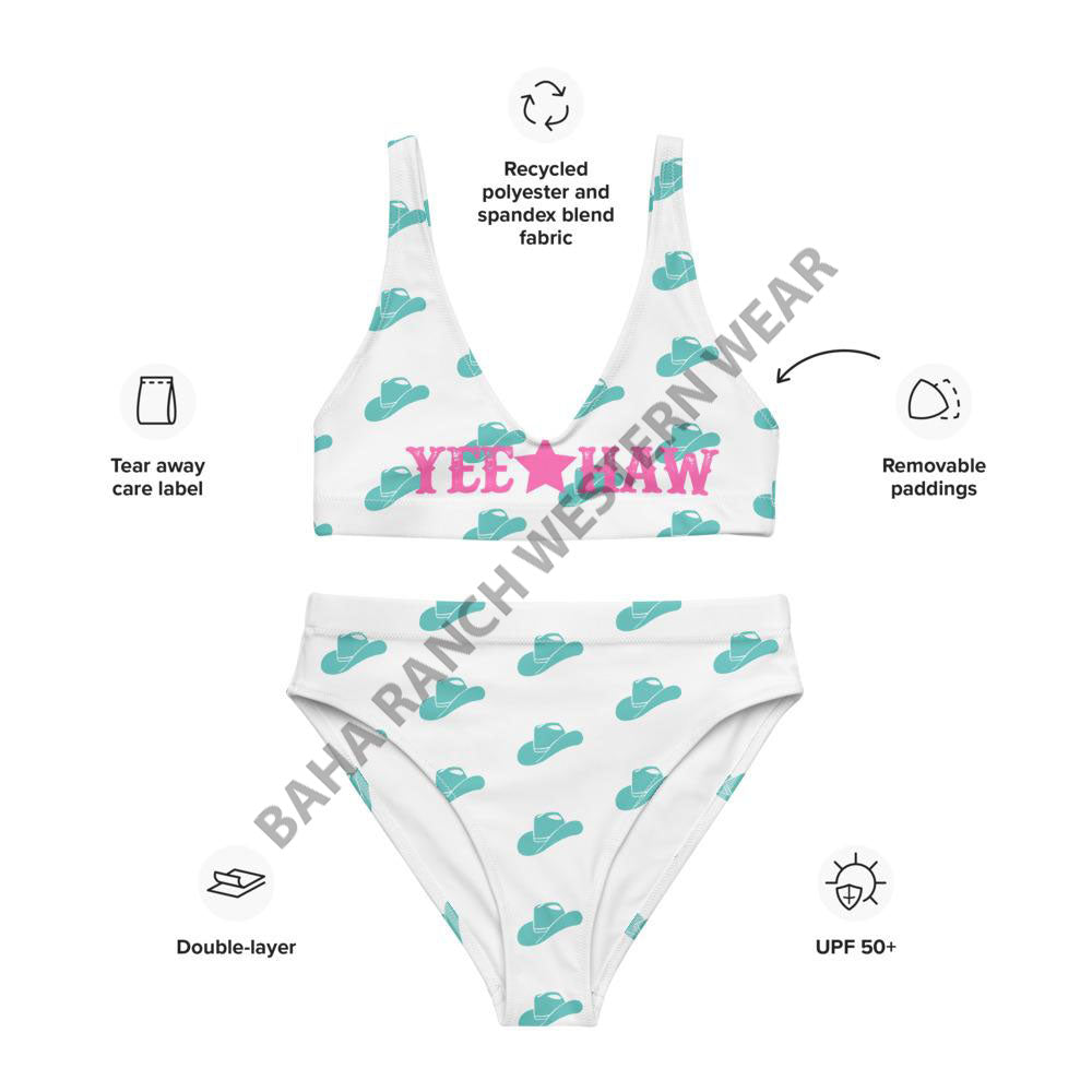 Yeehaw Turquoise Hat Yeehaw Bikini by Baha Ranch Western Wear - product image 6