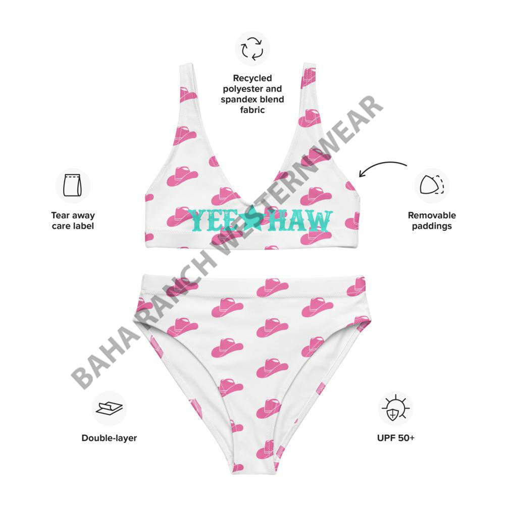 Yeehaw Pink Hat Yeehaw Bikini by Baha Ranch Western Wear - product image 6