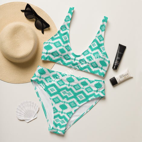 Baha Ranch Yeehaw Turquoise Aztec Bikini by Baha Ranch Western Wear - product image 2