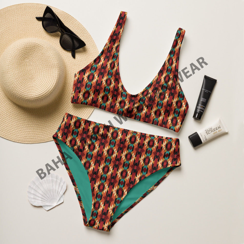 Baha Ranch Yeehaw Rust Aztec Bikini by Baha Ranch Western Wear - product image 2