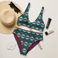 Baha Ranch Yeehaw Teal Burgandy Aztec Bikini by Baha Ranch Western Wear - product image 2