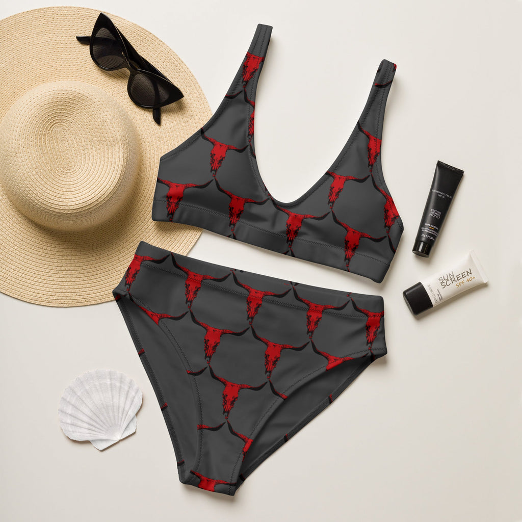 Baha Ranch Yeehaw Red Bull Skull Bikini by Baha Ranch Western Wear - product image 4