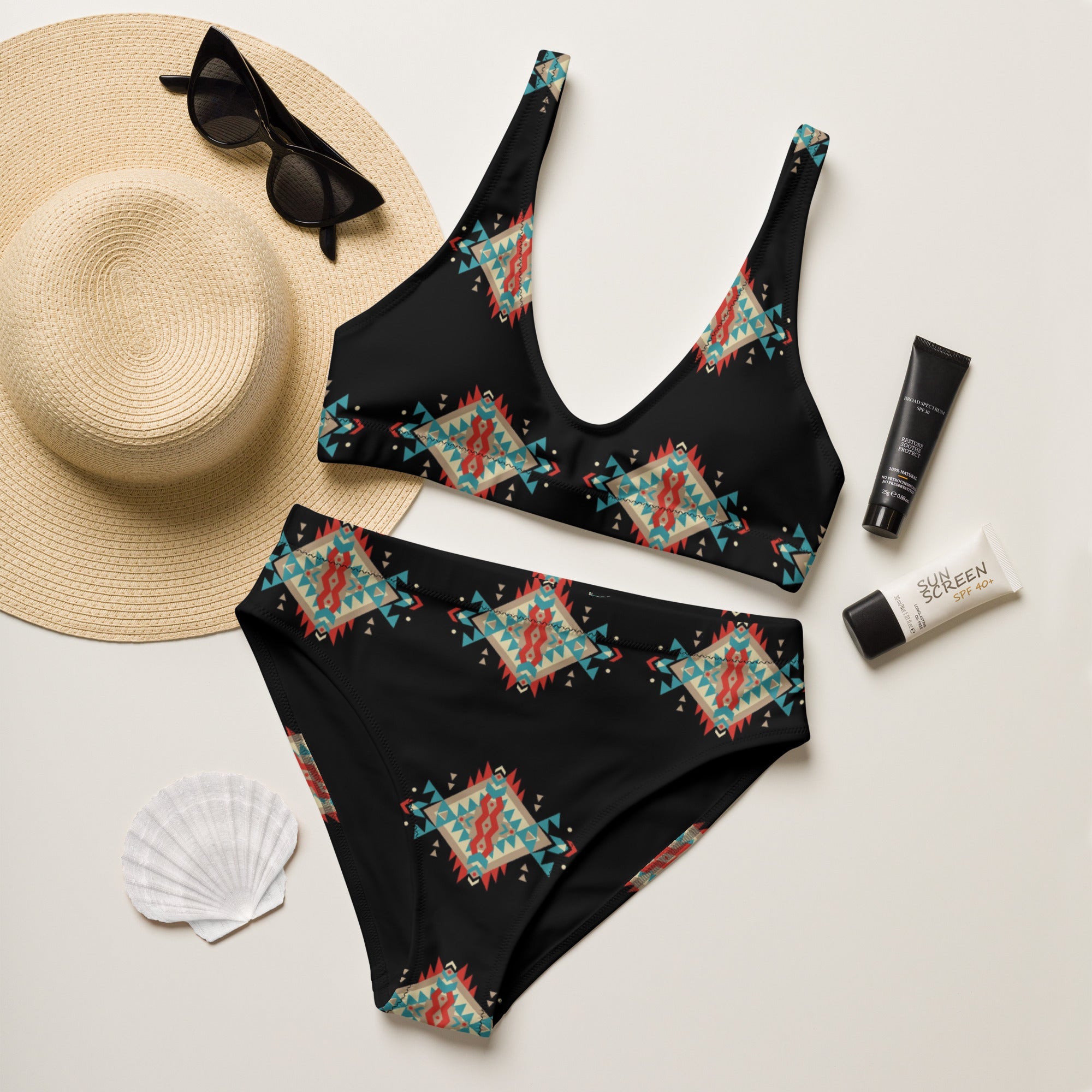 Baha Ranch Yeehaw Black Aztec Bikini by Baha Ranch Western Wear - product image 4