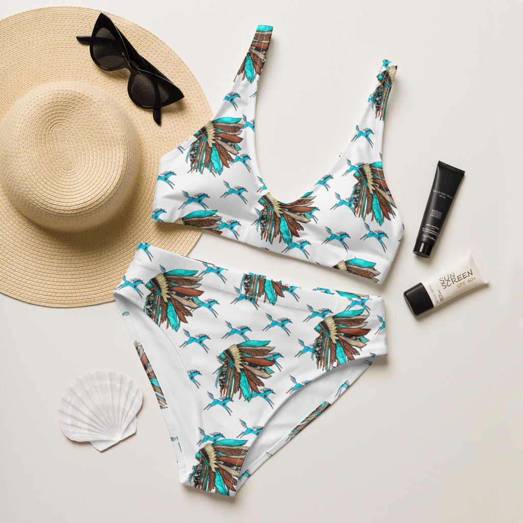 Baha Ranch Yeehaw Running Horse Head Dress Bikini by Baha Ranch Western Wear - product image 4
