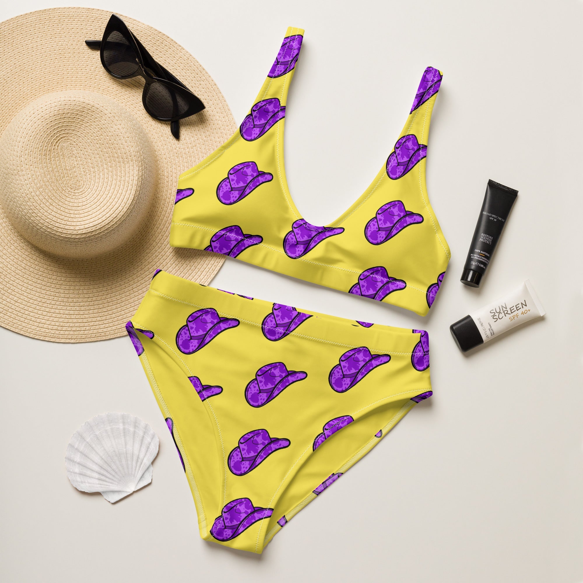 Baha Ranch Yeehaw Purple Hat Bikini by Baha Ranch Western Wear - product image 4