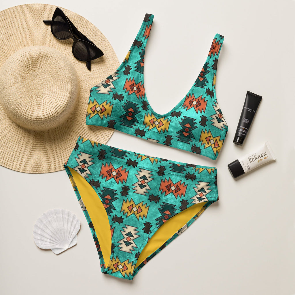 Baha Ranch Yeehaw Turquoise Aztec Bikini by Baha Ranch Western Wear - product image 4