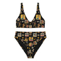 Baha Ranch Yeehaw Vintage Cowgirl Collage Bikini by Baha Ranch Western Wear