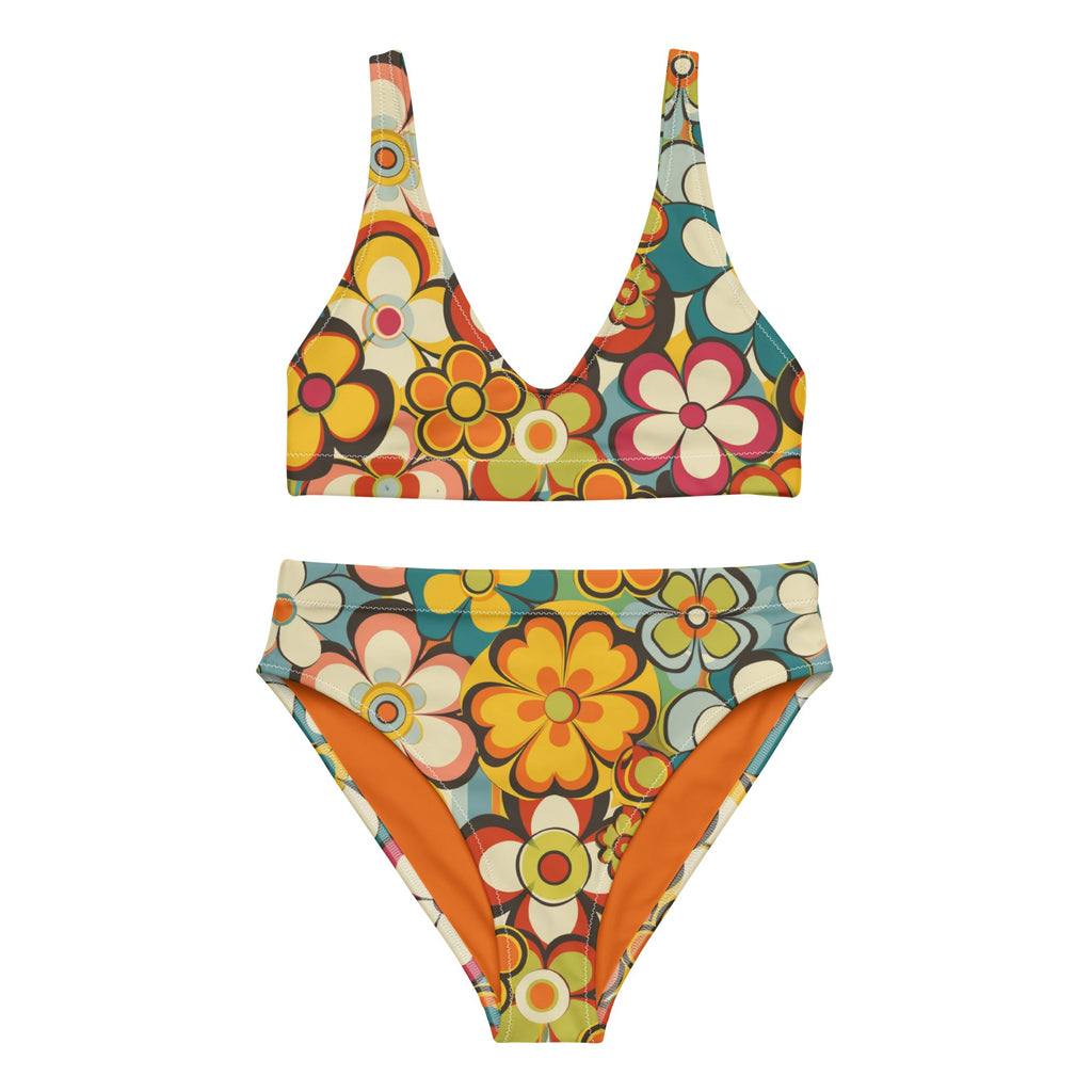Baha Ranch Yeehaw Woodstock Retro Floral Bikini by Baha Ranch Western Wear