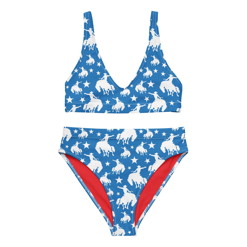Baha Ranch Yeehaw Blue Rodeo Cowboy Bikini by Baha Ranch Western Wear
