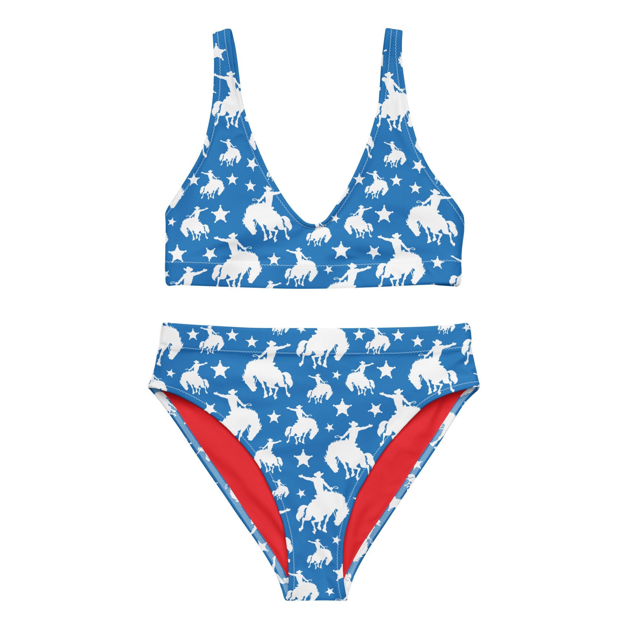 Baha Ranch Yeehaw Blue Rodeo Cowboy Bikini by Baha Ranch Western Wear