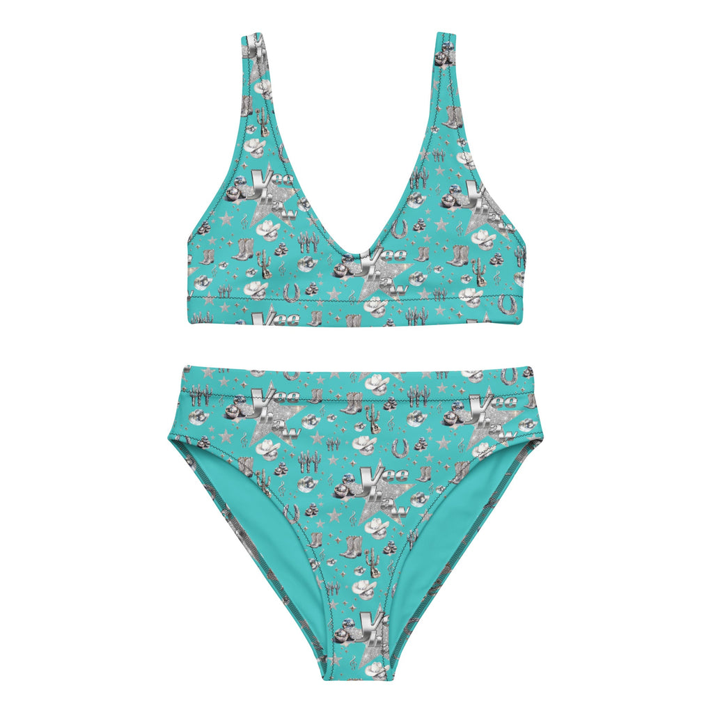 Baha Ranch Yeehaw Turquoise Rhinestone Cowgirl Turquoise Bikini by Baha Ranch Western Wear