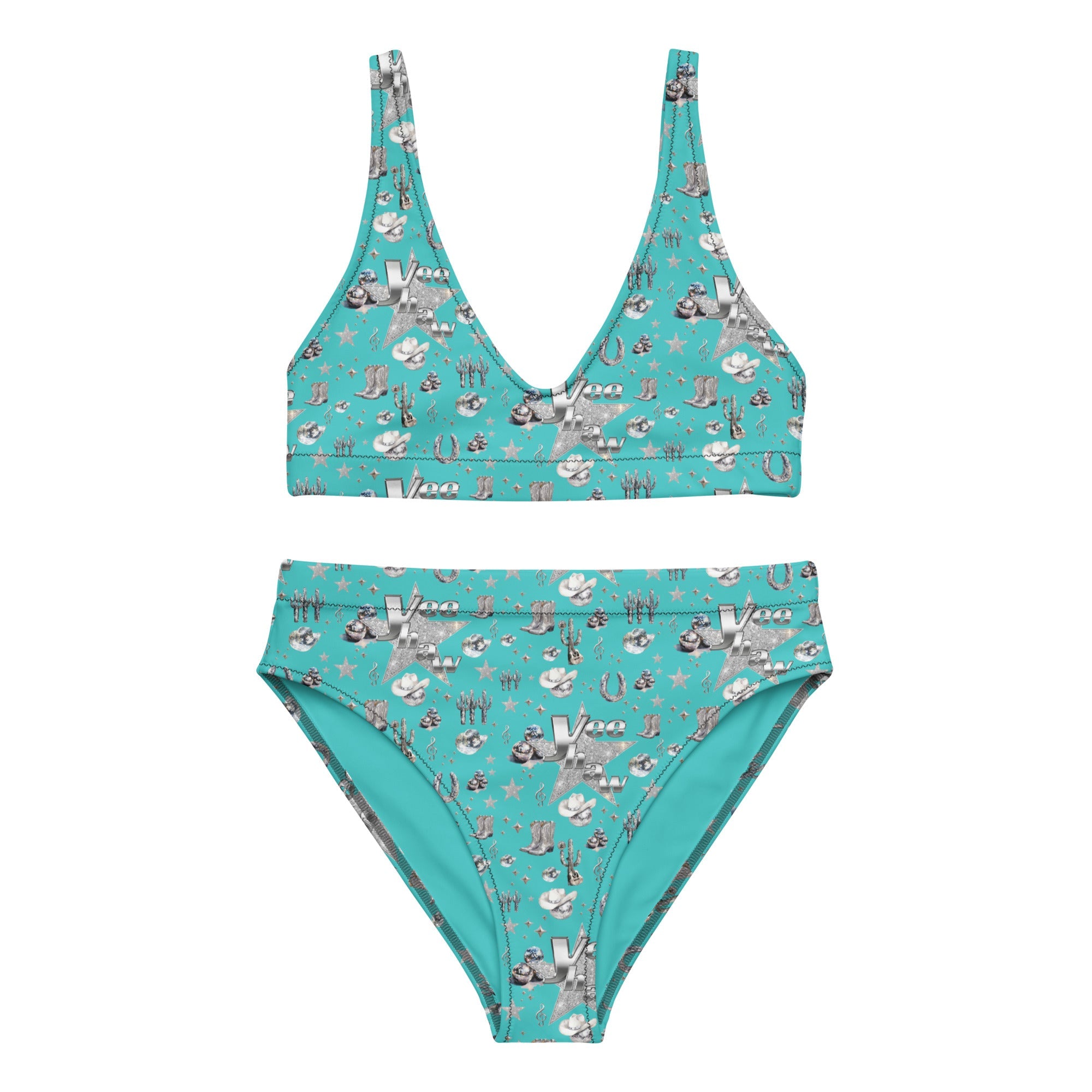 Baha Ranch Yeehaw Turquoise Rhinestone Cowgirl Turquoise Bikini by Baha Ranch Western Wear