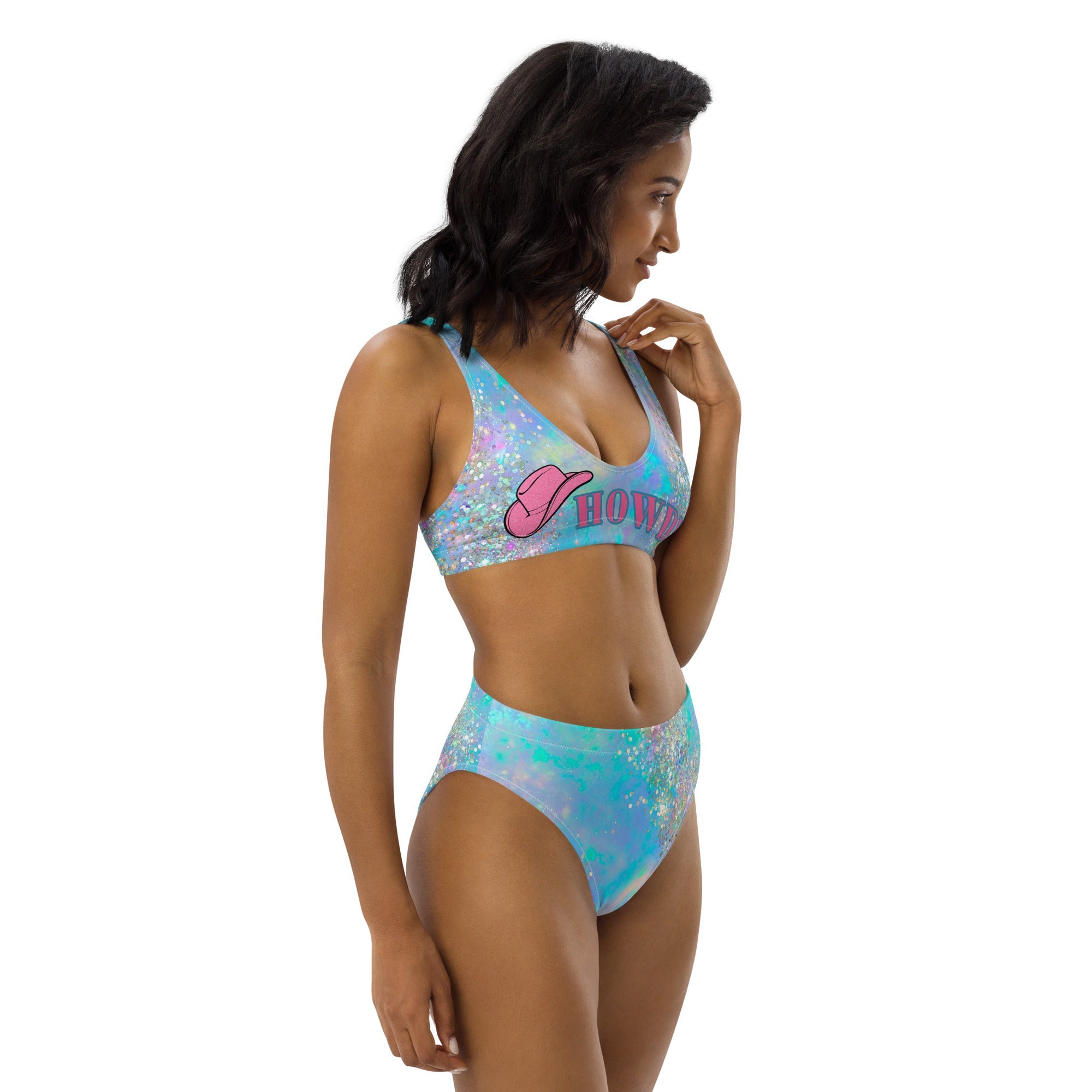 Baha Ranch Yeehaw Howdy Opal Glitter Bikini by Baha Ranch Western Wear - product image 8