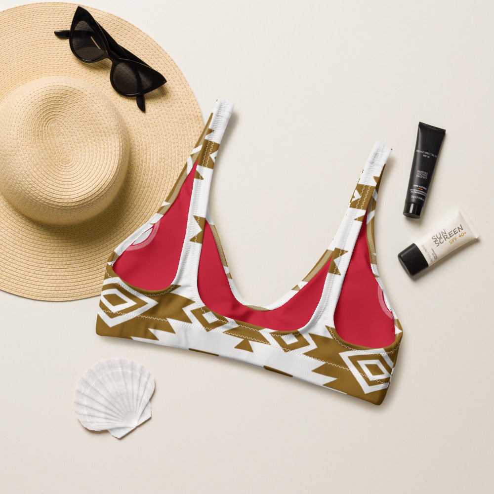 Baha Ranch Yeehaw Bold Brown Aztec Bikini Top by Baha Ranch Western Wear - product image 2
