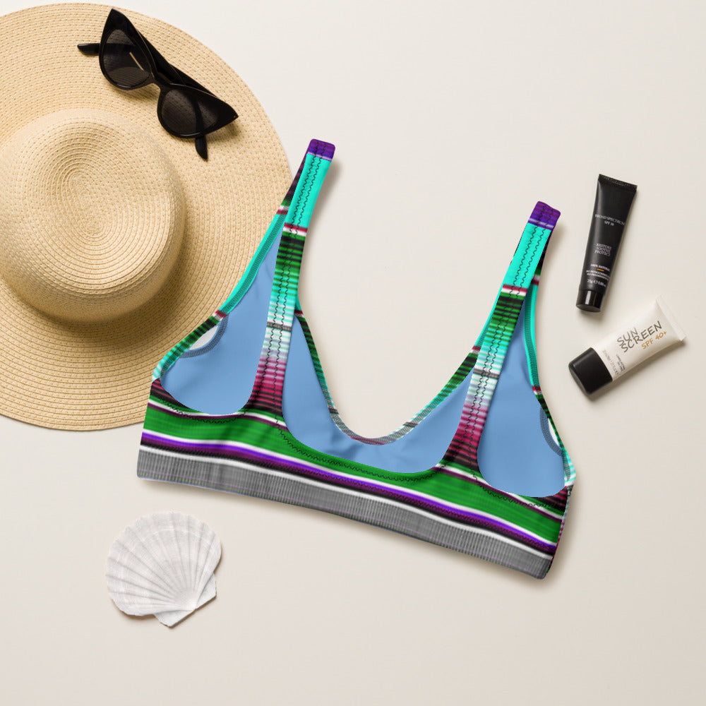 Baha Ranch Yeehaw Aqua Serape Bikini Top by Baha Ranch Western Wear - product image 2