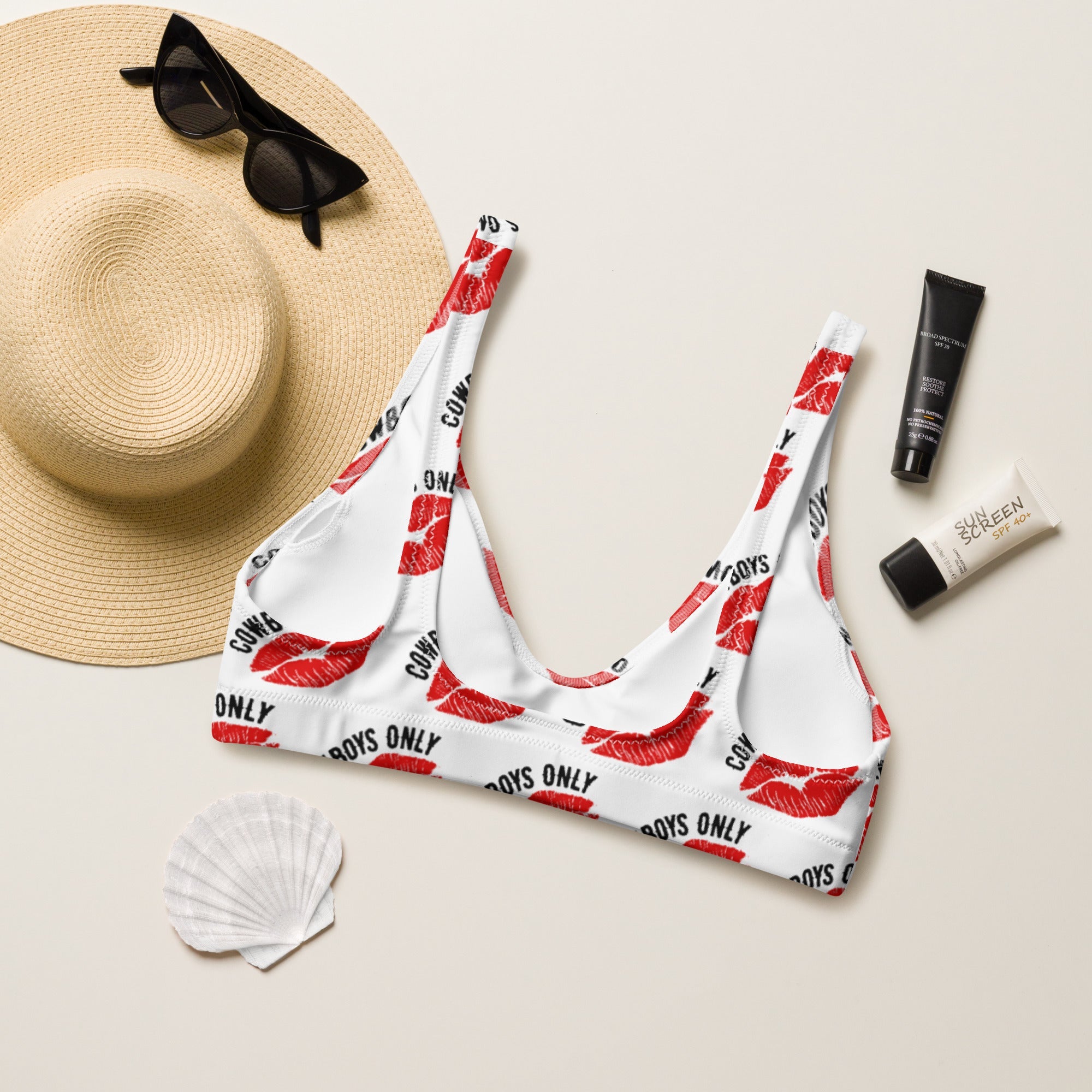 Baha Ranch Yeehaw Cowboys Only Bikini Top by Baha Ranch Western Wear - product image 2