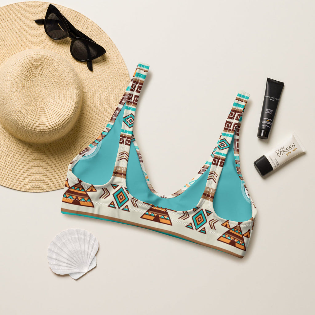 Baha Ranch Yeehaw Turquoise Teepee Bikini Top by Baha Ranch Western Wear - product image 2