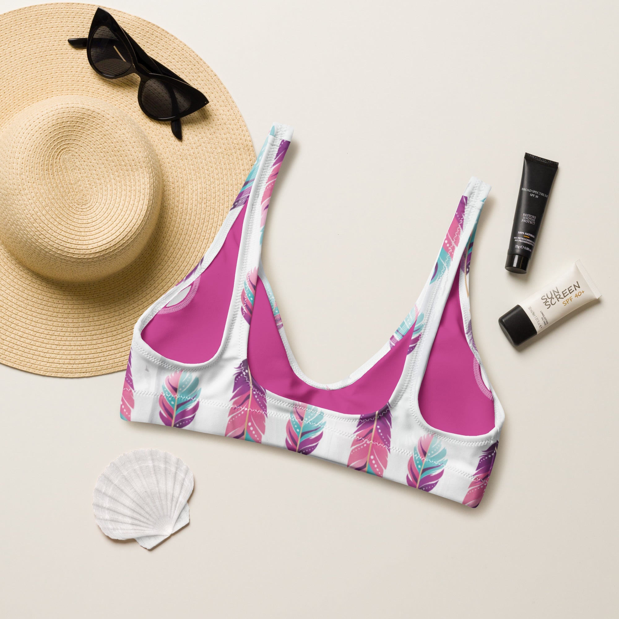 Baha Ranch Yeehaw Boho Feather Bikini Top by Baha Ranch Western Wear - product image 2