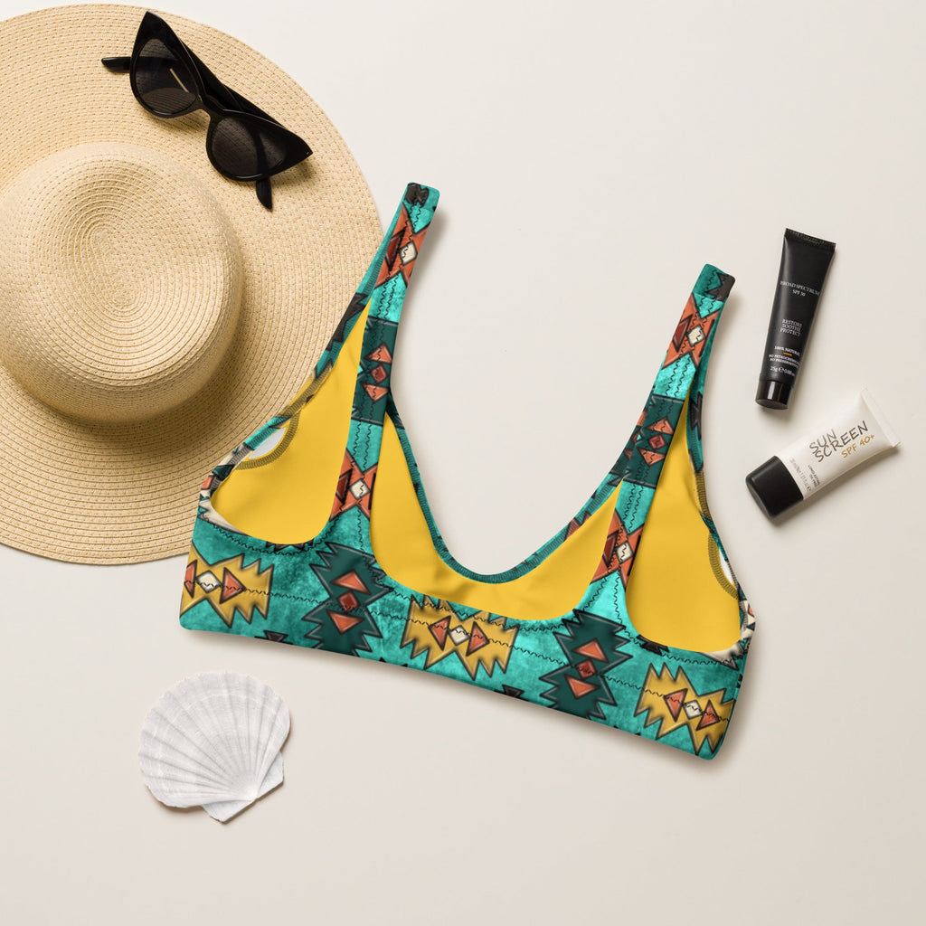 Baha Ranch Yeehaw Turquoise Aztec Bikini Top by Baha Ranch Western Wear - product image 6