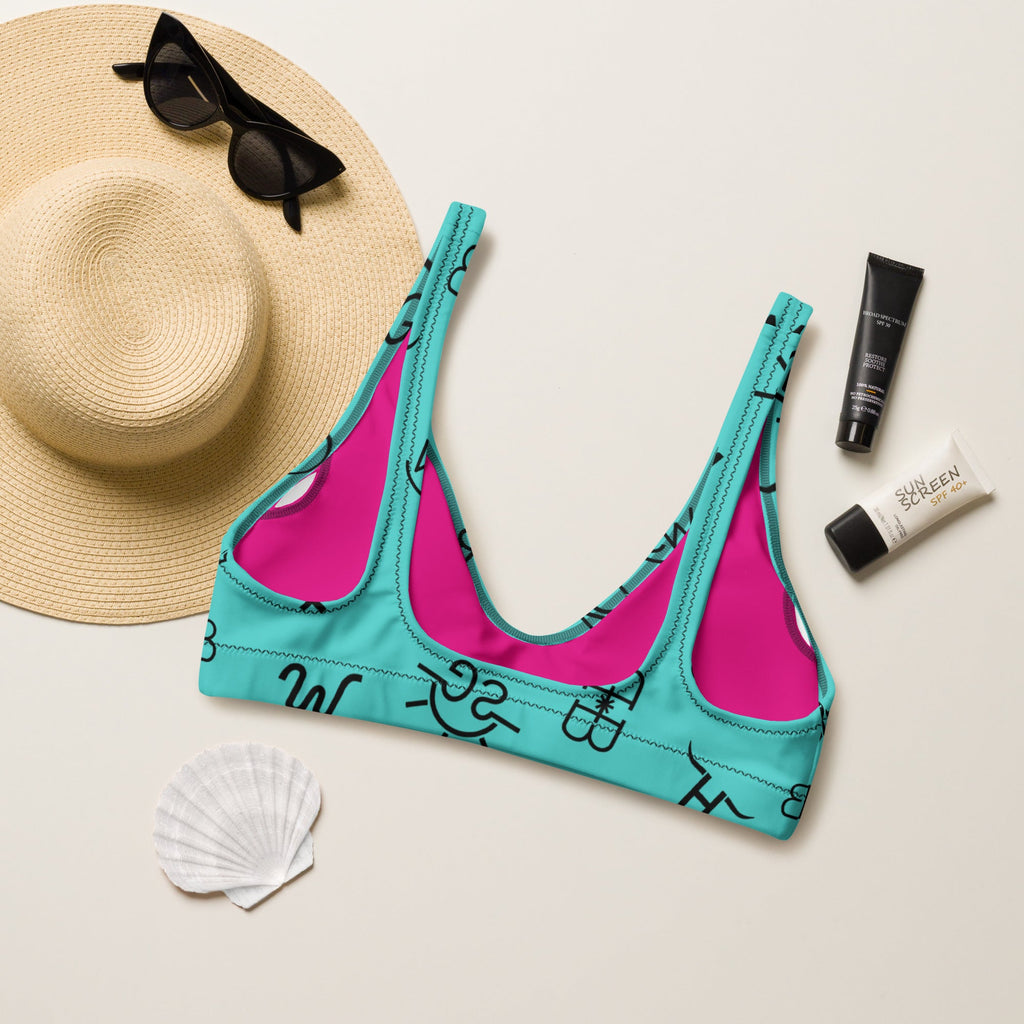 Ready to Ship Yeehaw Turquoise Brands Bikini Top Size Small by Baha Ranch Western Wear - product image 2