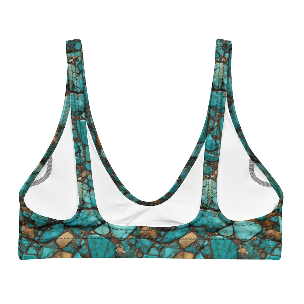 Baha Ranch Yeehaw All Turquoise Bikini Top by Baha Ranch Western Wear - product image 4