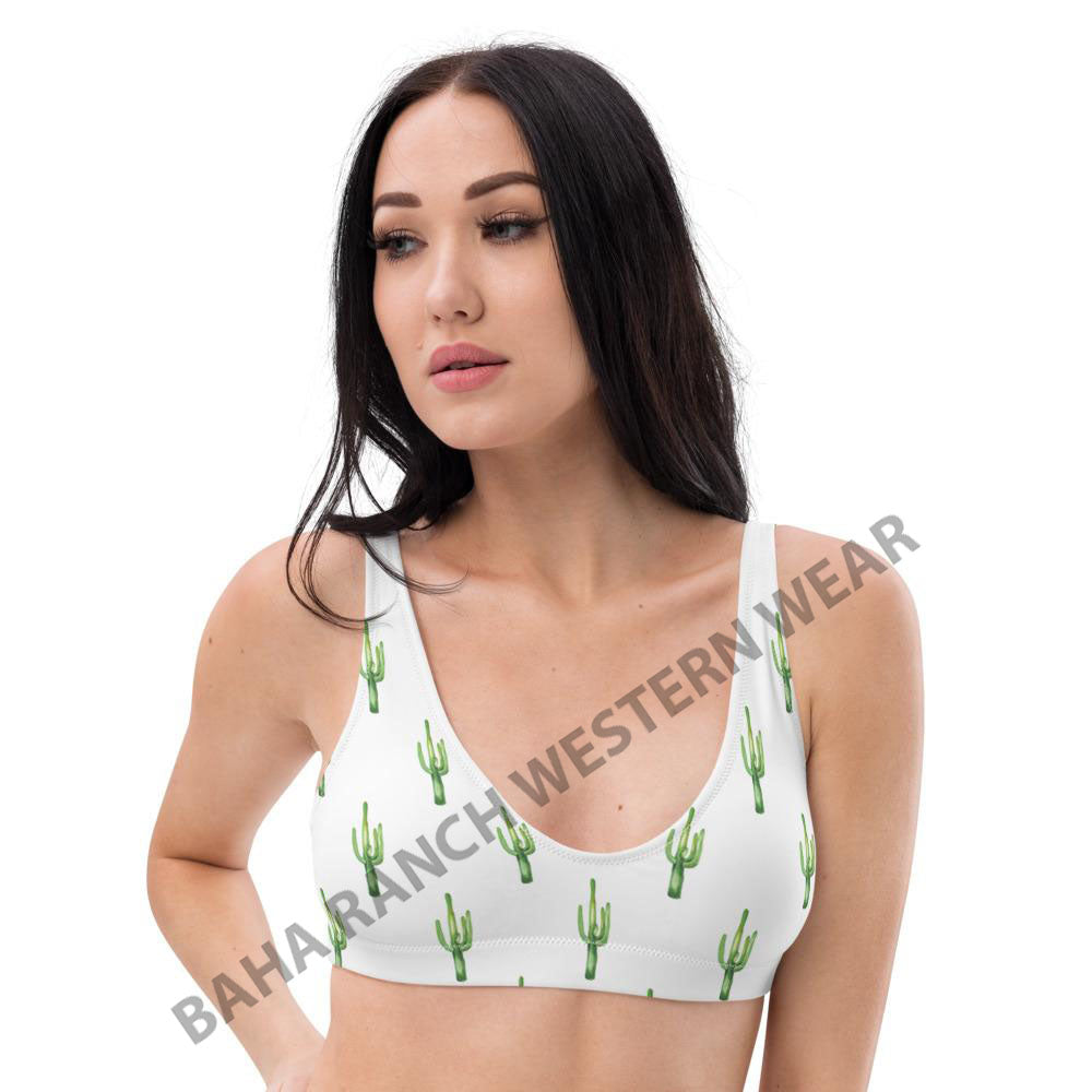 Yeehaw Cactus Bikini Top by Baha Ranch Western Wear - product image 5
