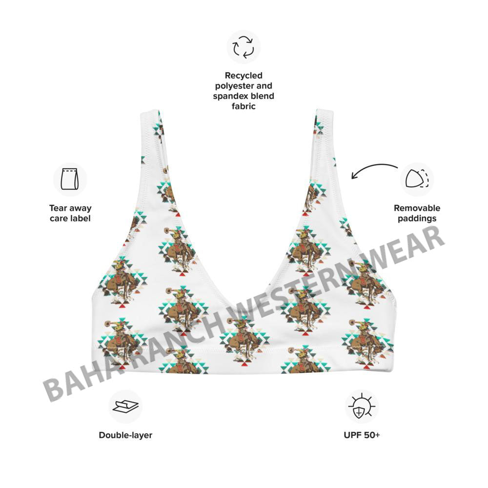 Yeehaw Aztec Bronc Bikini Top by Baha Ranch Western Wear - product image 3