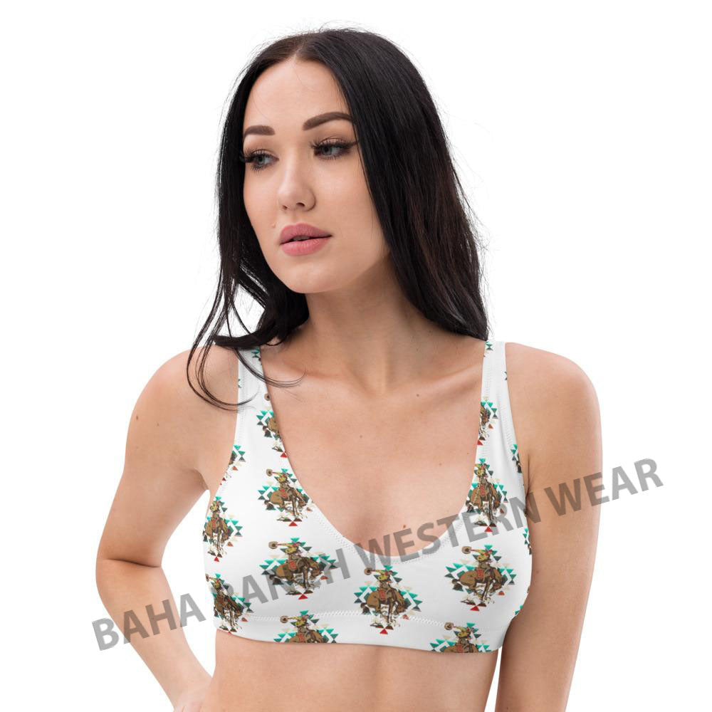 Yeehaw Aztec Bronc Bikini Top by Baha Ranch Western Wear - product image 4