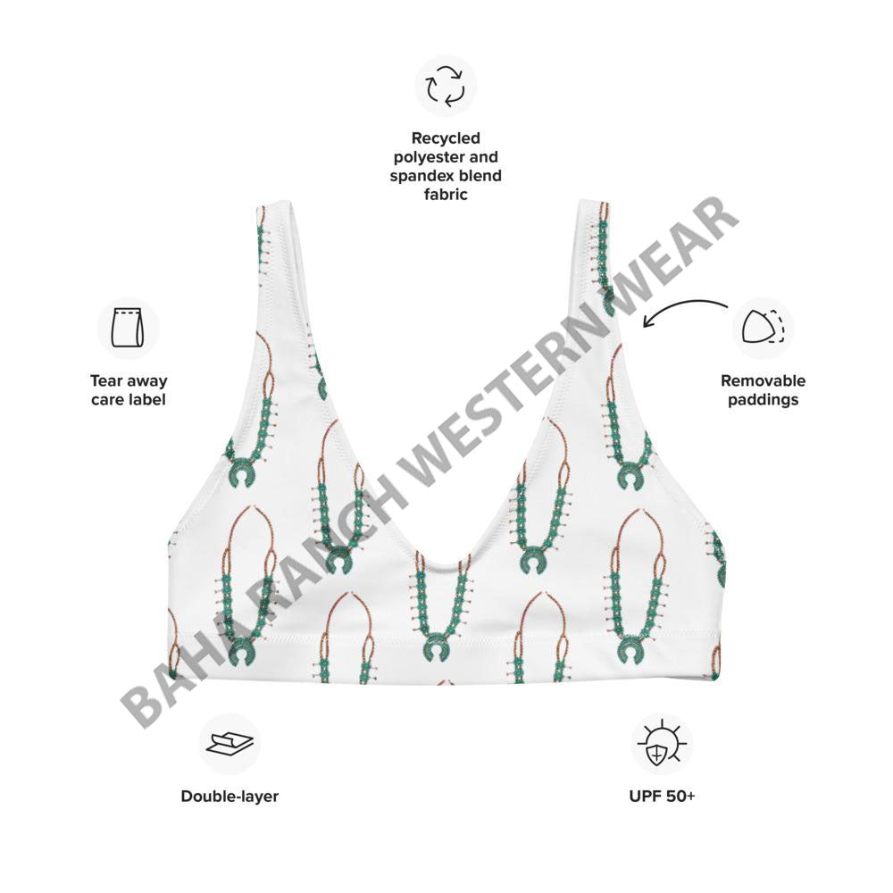 Yeehaw Squash Blossom Bikini Top by Baha Ranch Western Wear - product image 8