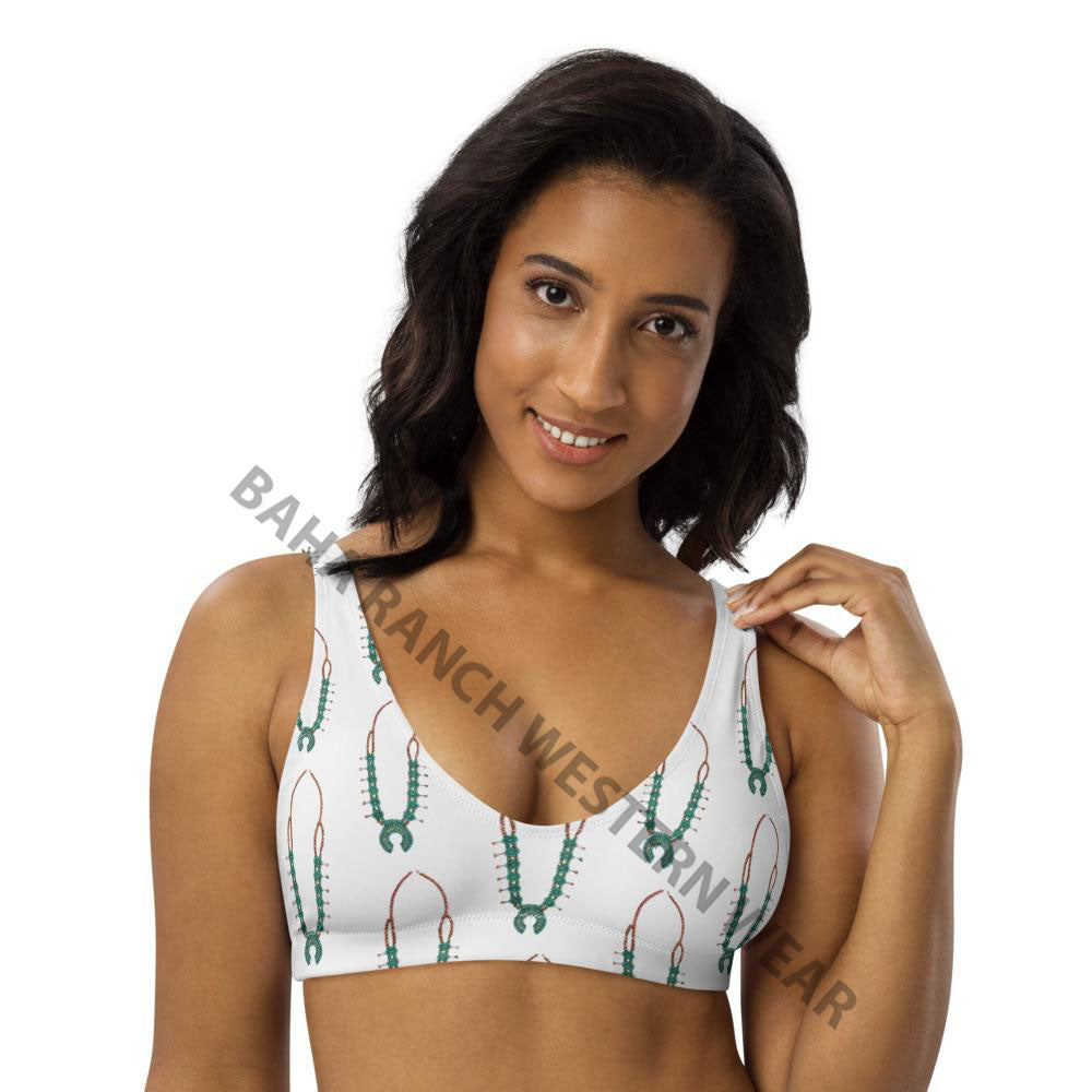 Yeehaw Squash Blossom Bikini Top by Baha Ranch Western Wear - product image 7