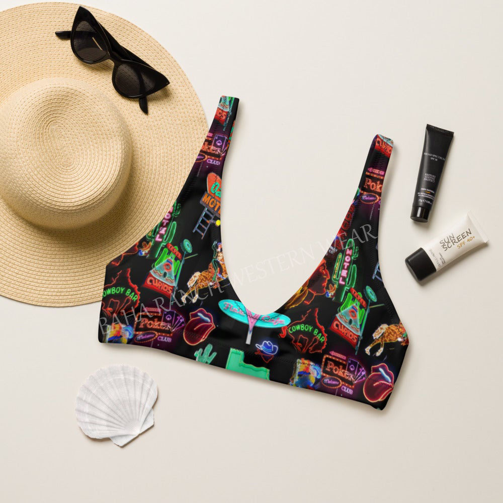 Baha Ranch Yeehaw Viva Las Vegas Bikini Top by Baha Ranch Western Wear
