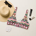 Baha Ranch Yeehaw Multi Aztec Bikini Top by Baha Ranch Western Wear