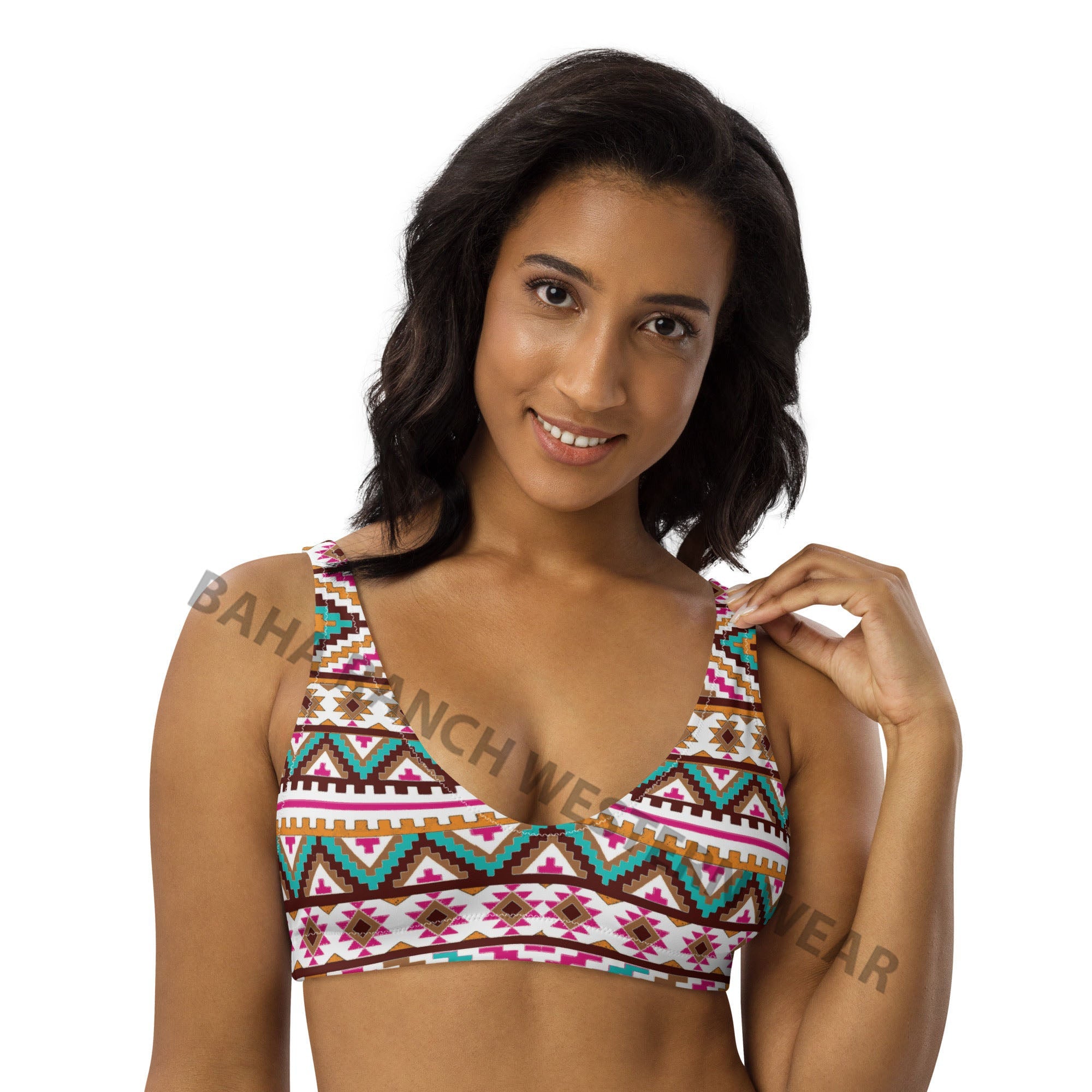Baha Ranch Yeehaw Multi Aztec Bikini Top by Baha Ranch Western Wear - product image 3