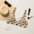 Baha Ranch Yeehaw Brown Aztec Bikini Top by Baha Ranch Western Wear