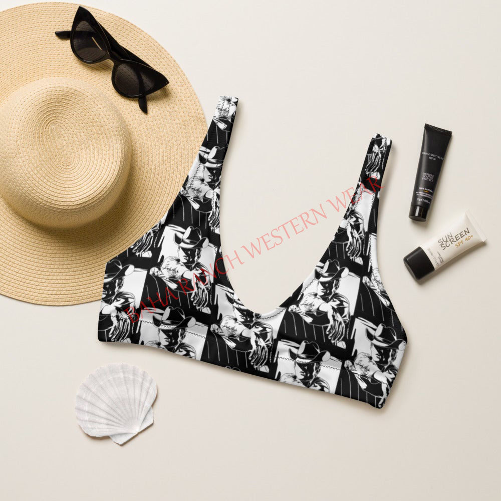 Baha Ranch Yeehaw Vintage Cowboy Bikini Top by Baha Ranch Western Wear