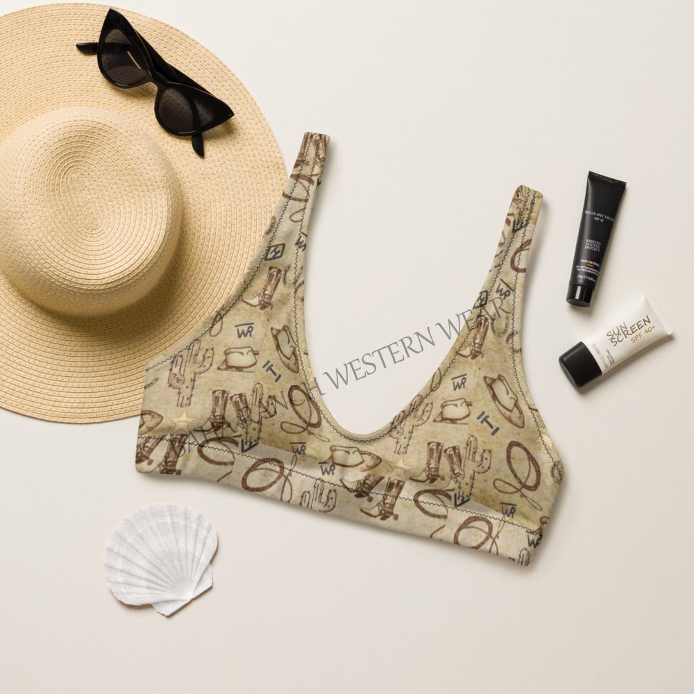Baha Ranch Yeehaw Vintage Western Bikini Top by Baha Ranch Western Wear