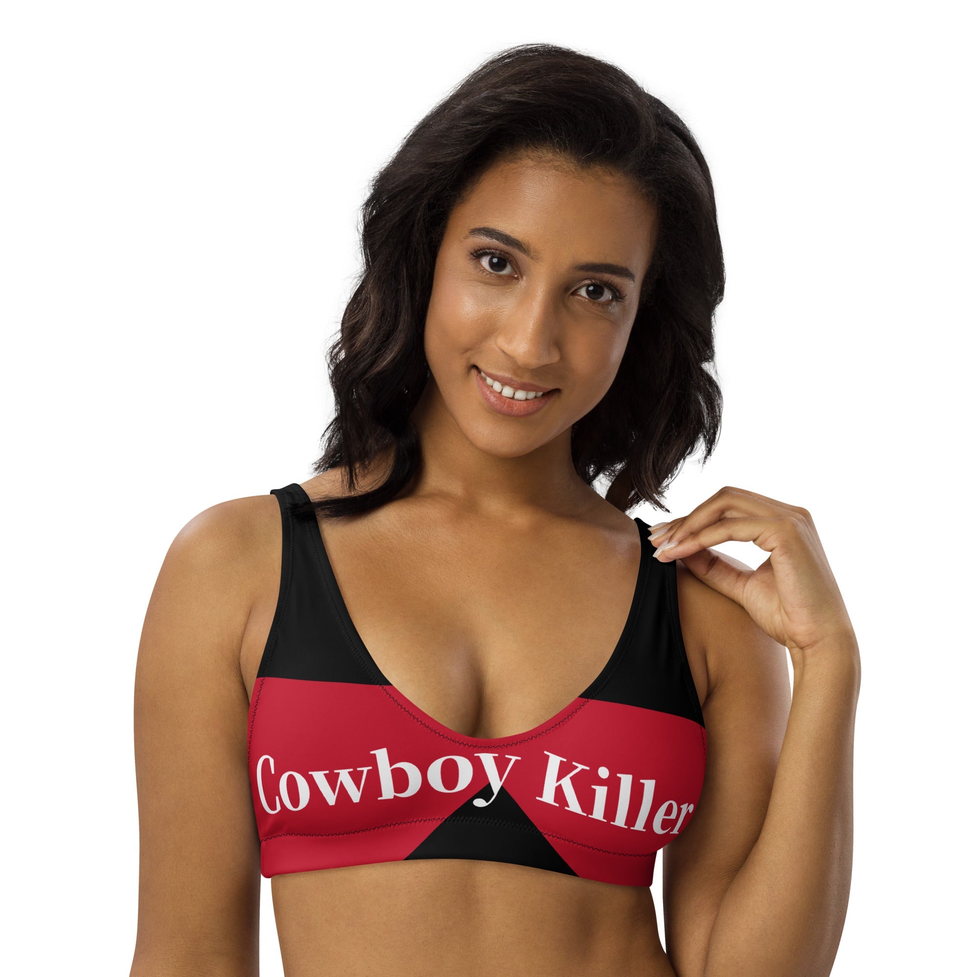 Ready to Ship Yeehaw Cowboy Killer Bikini Top Size Medium by Baha Ranch Western Wear