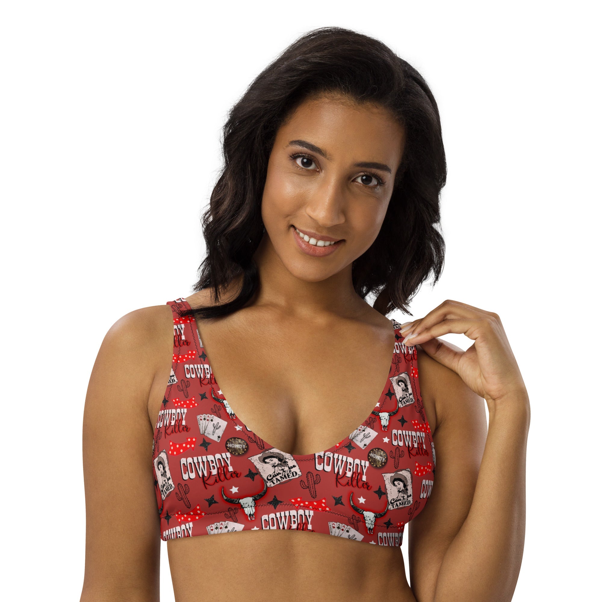 Baha Ranch Yeehaw Cowboy Killer Bikini Top by Baha Ranch Western Wear - product image 3