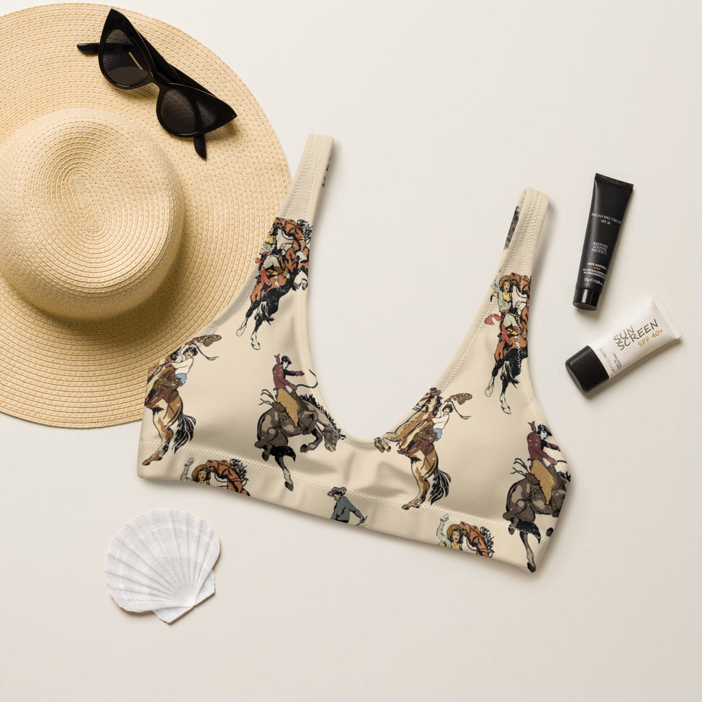 Baha Ranch Yeehaw Vintage Cowgirl Bikini Top by Baha Ranch Western Wear