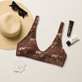Baha Ranch Yeehaw Leather & Longhorns Bikini Top by Baha Ranch Western Wear