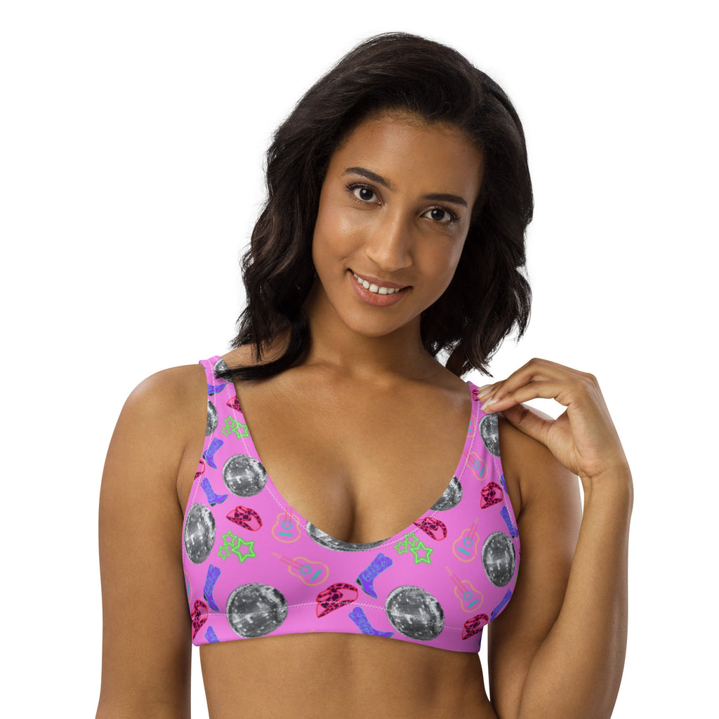 Baha Ranch Yeehaw Disco Cowgirl Bikini Top by Baha Ranch Western Wear - product image 4