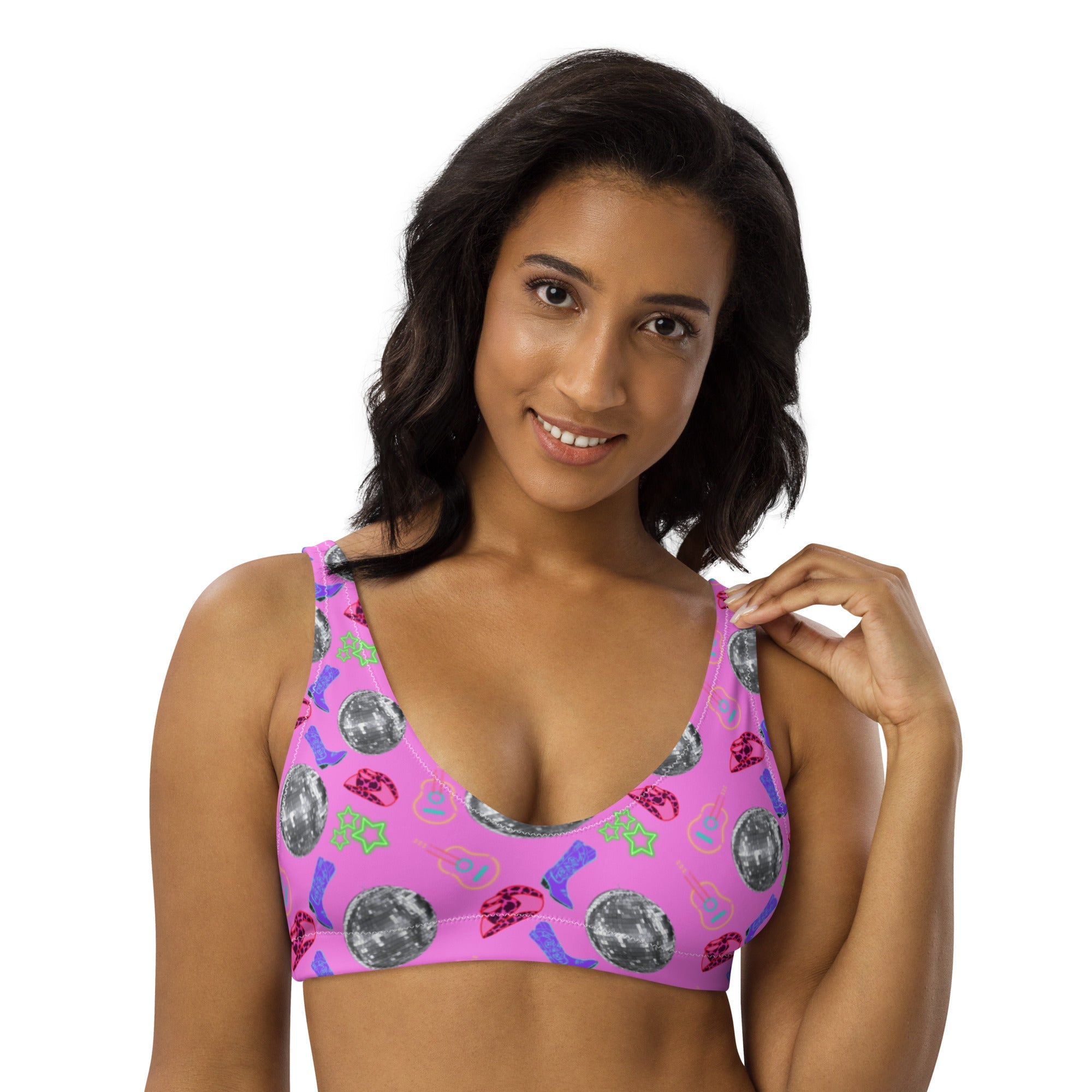 Baha Ranch Yeehaw Disco Cowgirl Bikini Top by Baha Ranch Western Wear - product image 4