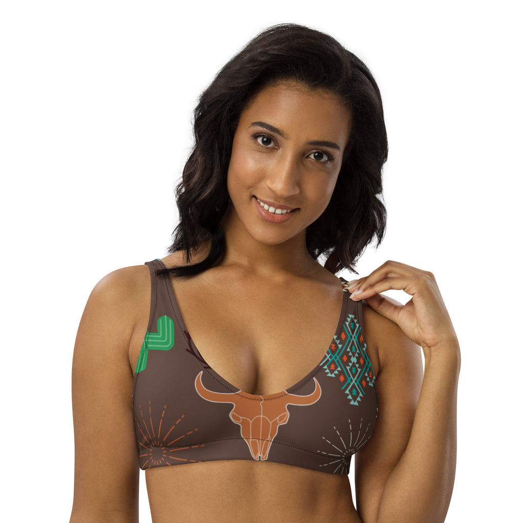 Baha Ranch Yeehaw Bullhead Cactus Bikini Top by Baha Ranch Western Wear - product image 4