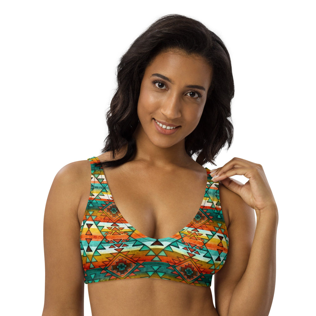 Baha Ranch Yeehaw Mustard Aztec Bikini Top by Baha Ranch Western Wear - product image 3