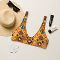 Baha Ranch Yeehaw Golden Aztec Bikini Top by Baha Ranch Western Wear