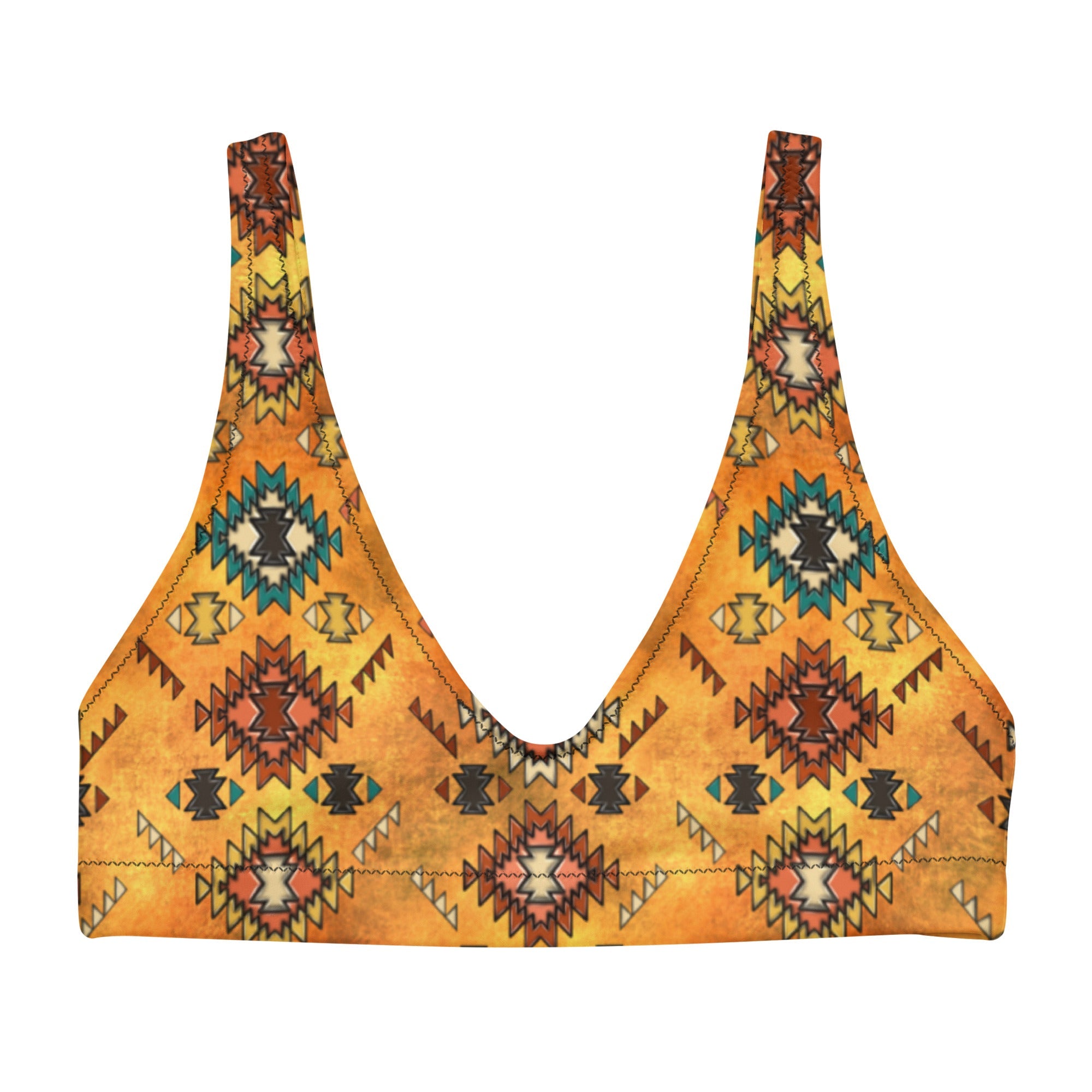 Baha Ranch Yeehaw Golden Aztec Bikini Top by Baha Ranch Western Wear - product image 2