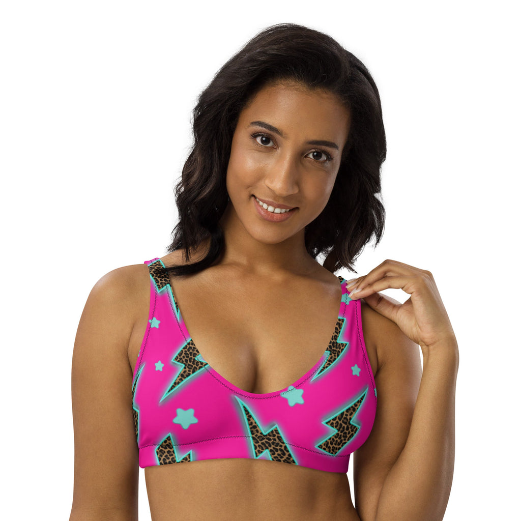 Baha Ranch Yeehaw Leopard Lightning Bikini Top by Baha Ranch Western Wear - product image 4