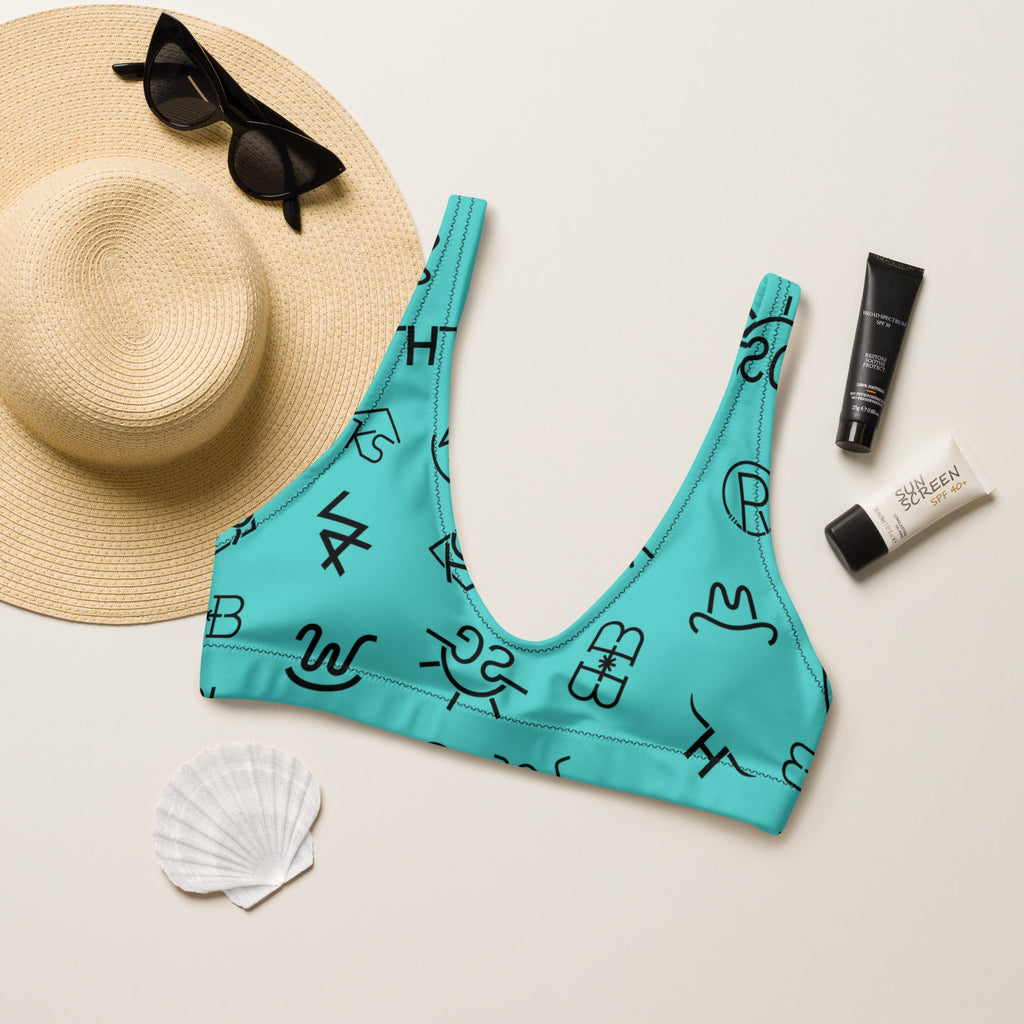 Baha Ranch Yeehaw Turquoise Brands Bikini Top by Baha Ranch Western Wear
